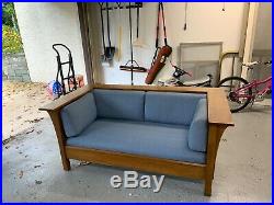 Gustav Stickley Arts And Crafts Settees (Sofa and Loveseat) Mission Oak