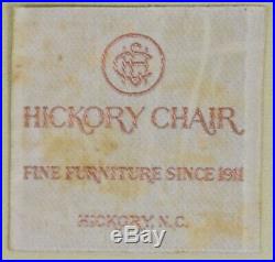 HICKORY CHAIR Mahogany Chippendale Sofa with Damask Fabric Williamsburg Style