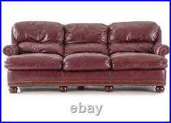 Hancock and Moore Red Leather Sofa