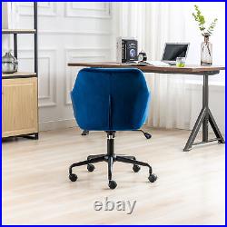 Hengming Velvet Fabric Home Office Chair, Swivel Adjustable Task Chair