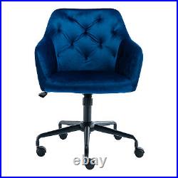 Hengming Velvet Fabric Home Office Chair, Swivel Adjustable Task Chair