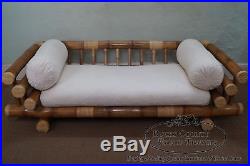 Henry Link Quality Heavy Thick Bamboo Log Sofa