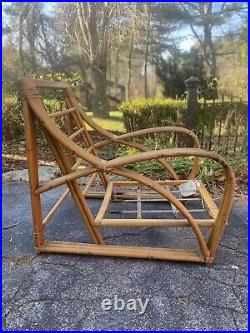 Heywood Wakefield Ashcraft Rattan Bamboo Living Room Lounge Chair
