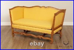 Hibriten Chair Vintage Pair French Louis XIII Style Loveseats, Settees