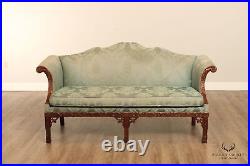 Hickory Chair Chinese Chippendale Style Carved Mahogany Sofa