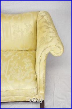 Hickory Chair Chinoiserie Chippendale Sofa Mahogany Frame Williamsburg Style