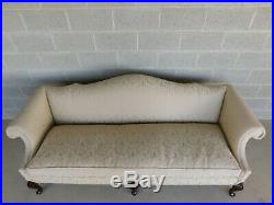 Hickory Chair Chippendale Style Camel Back Sofa