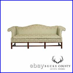 Hickory Chair Chippendale Style Mahogany Camelback Sofa