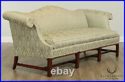 Hickory Chair Chippendale Style Mahogany Camelback Sofa