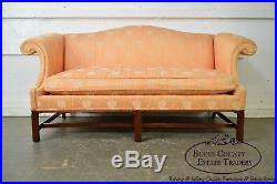 Hickory Chair Mahogany Frame Chippendale Style Sofa