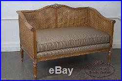 High Quality French Louis XVI Style Caned Settee