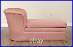 Hollywood Regency Custom Upholstered Chaise Lounge