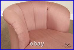 Hollywood Regency Custom Upholstered Chaise Lounge