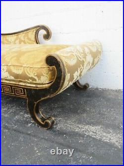 Hollywood Regency Extra Long Fainting Couch Chaise Lounge 2897