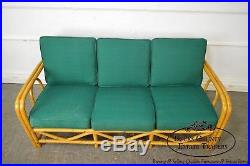 Imperial Reed & Rattan Vintage Bamboo Frame Sofa