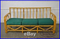 Imperial Reed & Rattan Vintage Bamboo Frame Sofa