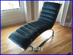 In Style Of Milo Baughman Chaise / Designer Chaise / Mid Century Modern Chaise