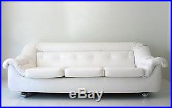 Italian Mod White Space Age Sofa Huge & Comfortable