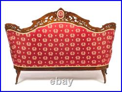 J & JW Meeks Rosewood Laminated Stanton Hall Victorian Sofa