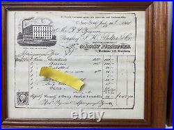 John Henry Belter Original Bill Copies Rare