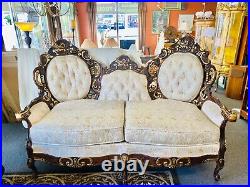 Kimball Furniture Victorian Style Tufted 2 Seater Sofa Settee Loveseat
