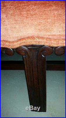 Kittinger Camel-Back Sofa, Mahogany Legs