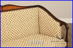 Kittinger Sheraton Style Carved Mahogany Inlaid Sofa