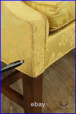 Kittinger Williamsburg Adaptation Mahogany Chippendale Style Camelback Sofa