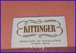 Kittinger Williamsburg Mahogany Chippendale Sofa Rose Velvet Fabric WA 1005