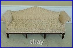 L50228EC KITTINGER Historic Newport Mahogany Camelback Sofa