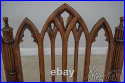 L59767EC BAKER Gothic Style Leather Seat Settee