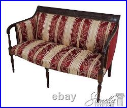 L62828EC SOUTHWOOD Inlaid Sheraton Mahogany Damask Loveseat