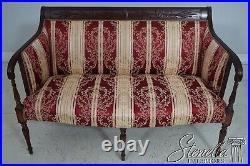 L62828EC SOUTHWOOD Inlaid Sheraton Mahogany Damask Loveseat