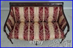 L62828EC SOUTHWOOD Inlaid Sheraton Mahogany Damask Loveseat