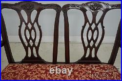 L63961EC Chippendale Mahogany Ball & Claw Double Back Settee