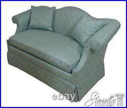 L65138EC Damask Upholstered Chippendale Style Loveseat