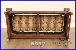 L. & J. G. Stickley Antique Mission Oak and Leather Settee