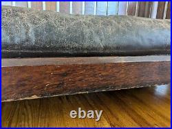 L & J. G Stickley oak signed arts and crafts even arm settle couch (#281) c1910