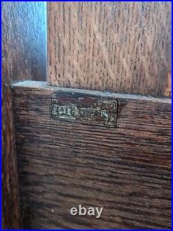 L & J. G Stickley oak signed arts and crafts even arm settle couch (#281) c1910