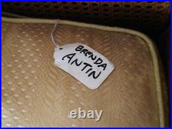 La 1 Week Sale Brenda Antin Custom Wood/cane/thai Silk Sleigh Daybed /sofa
