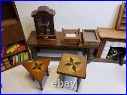 Large lot of all wood Dollhouse Furniture Shackman, B. S Co, Fantastic Merch