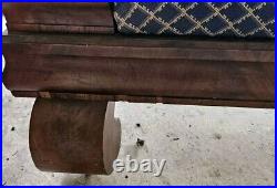 Late 1800s Antique Victorian Sofa Couch Fainting Couch Mahogany Must See