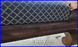 Late 1800s Antique Victorian Sofa Couch Fainting Couch Mahogany Must See