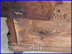 Late 1800s Antique Victorian Sofa Couch Fainting Couch Mahogany Must See