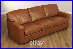 Legacy Leather Quality Brown Leather Sofa