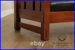 Lifetime Furniture Co. Antique Mission Oak aThree Seat Settee