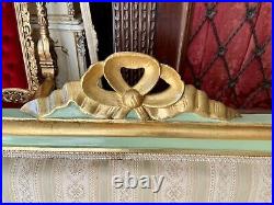 Living Room Set Teal Light & Gold Antique Style Louis XVI France End'800