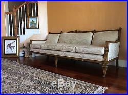 Long antique sofa couch