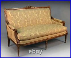 Louis XVI Style Gold Painted Settee