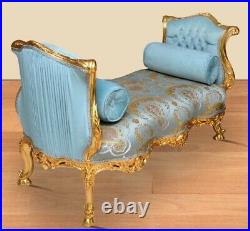 Louis XV French style bench in gold leaf